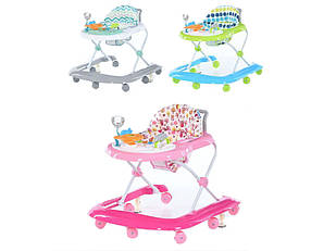 Музикальні ходунки дитячі Bambi M 6077 світлові та звукові ефекти