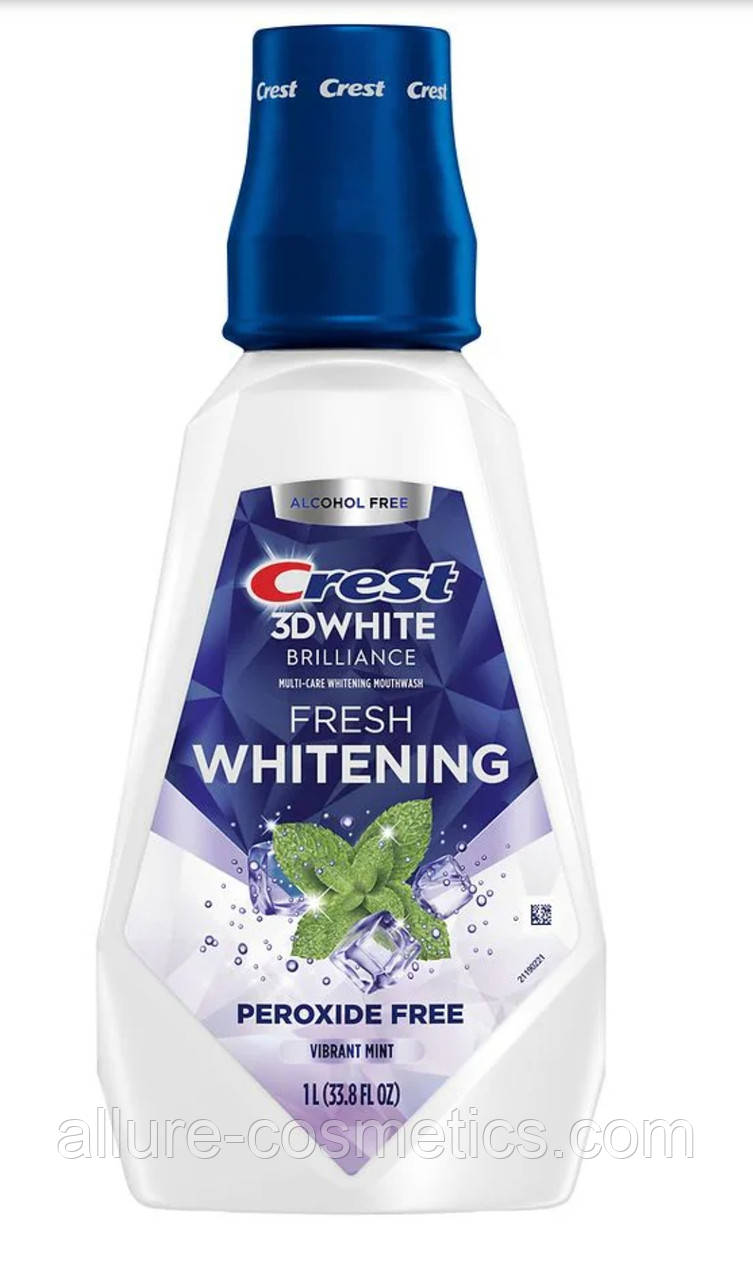 Засіб для полоскання порожнини рота + вибілювання Crest Brilliance mouthwash 1L, фото 1