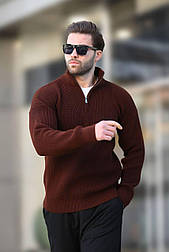 Чоловіча в'язана кофта на змійці у різних кольорах