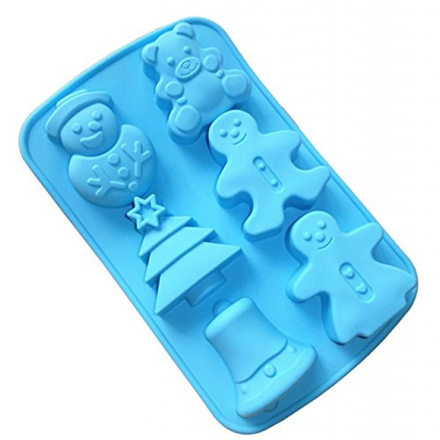 Силіконова форма для випічки Baker Новорічна з 6 шт (202344)