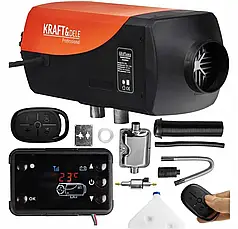 Автономний дизельний обігрівач Kraft&Dele 8 кВт 12В, фото 2