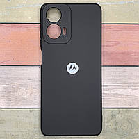 Силіконовий чохол для Motorola Moto G24 SOFT Silicone Case, мікрофібра, Soft Touch, чорний
