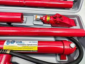 Набір інструмента 2в1 (комплект розтяжок гідравлічних 10 т + стяжка гідравлічна 10 т рухомий гак) Profline 97060-201, фото 5