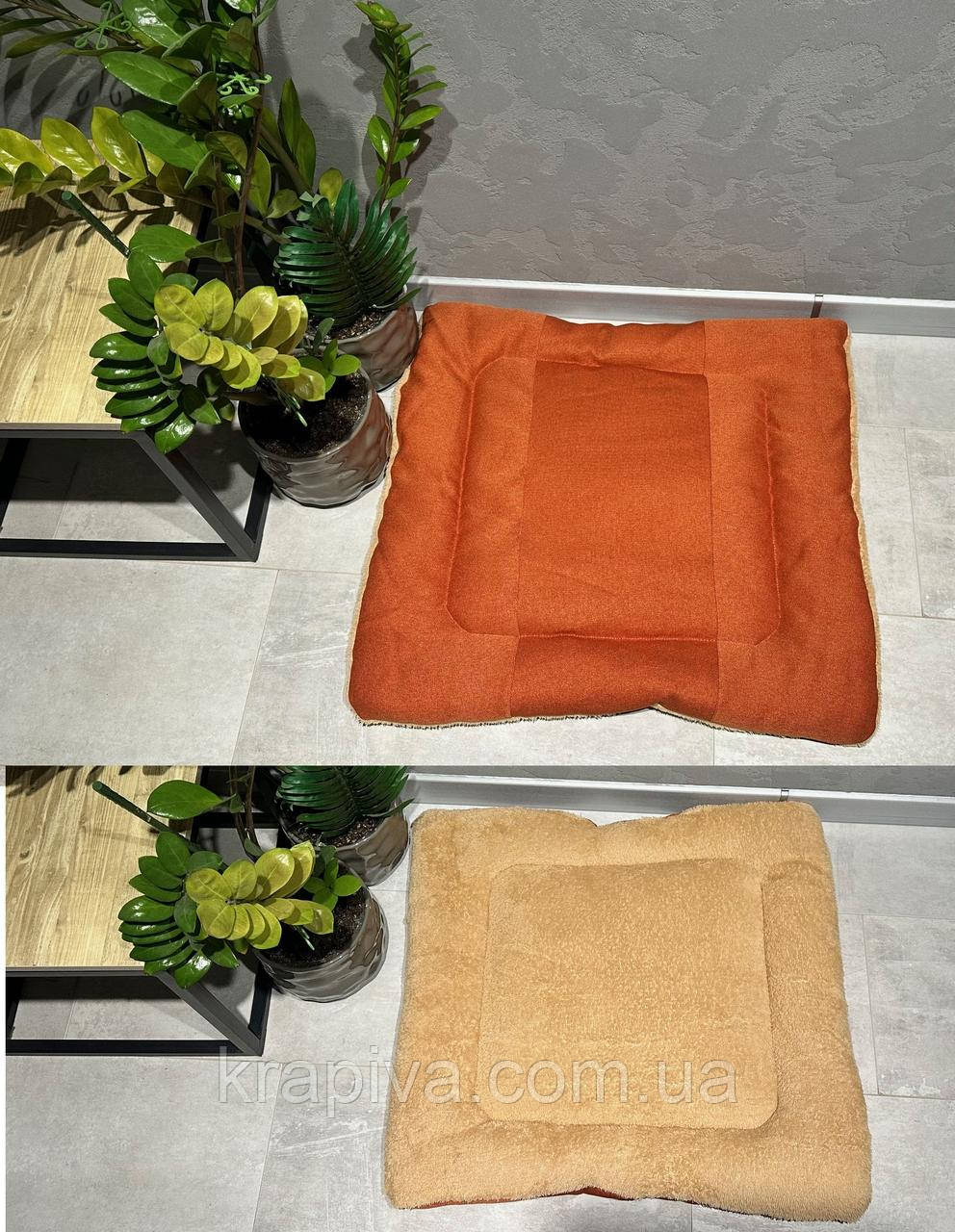 Лежанка для собаки Двостороння, кота, лежак для собаки, кота, спальні місце МЕБЛЕВА ЗНОСОСТІЙКА ТКАНИНА, спальне місце, фото 1