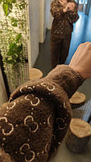 Жіночий теплий костюм двійка з альпаки | Туреччина | Колір шоколад, фото 5