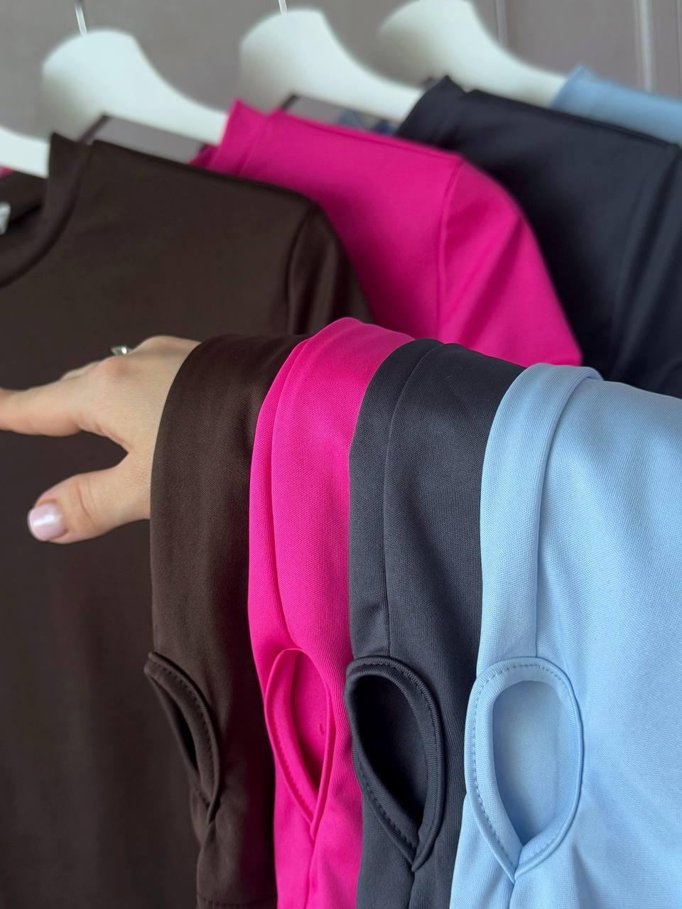 Лонгслів жіночий Модель: 1366-480 Колір: рожевий, молоко, червоний, чорний, графіт, малина, голубий, шоколад, фото 1