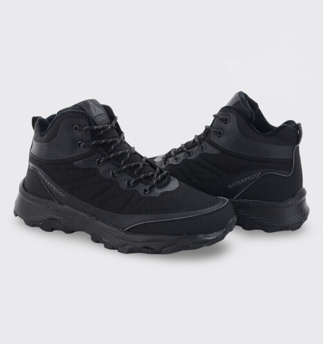 Кросівки чоловічі зимові чорні великі розміри (H1100-2), фото 1