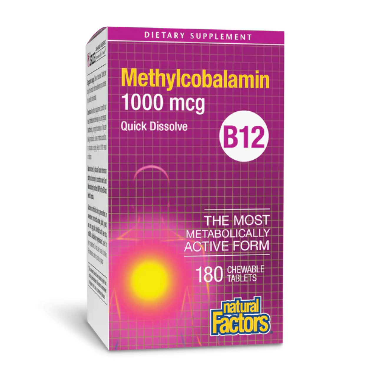 DSN_GROUP - B12 Methylcobalamin 1000 mcg - 180 tabs, фото 1