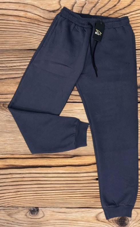 Спортивні теплі чоловічі штани в темно синьому кольорі, фото 1