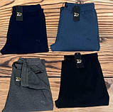 Спортивні теплі чоловічі штани в темно синьому кольорі, фото 2