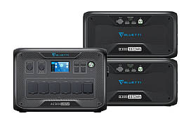 BLUETTI AC500+2*B300S зарядна станція 5000W ємність АКБ 6144Wh