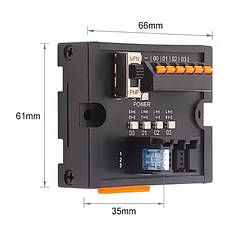 Клемний блок датчика ПЛК ESTB-04M-3, розподільник сигналів датчиків, 4 канали, фото 3