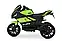 Електромотоцикл дитячий Yamaha M 4135EL-5 — зелений, 6V, музика, світло, фото 5