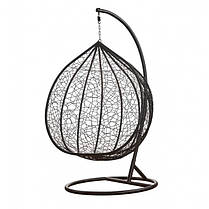 Підвісне крісло-гойдалка кокон Bonro 329 XL (чорно-сіре), фото 2