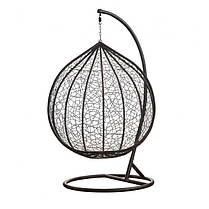 Підвісне крісло-гойдалка кокон Bonro 329 XL (чорно-сіре), фото 3