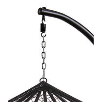 Підвісне крісло-гойдалка кокон Bonro 329 XL (чорно-сіре), фото 5