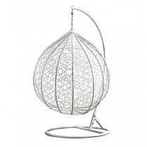 Підвісне крісло-гойдалка кокон Bonro 329 XL (біло-сіре), фото 2