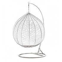 Підвісне крісло-гойдалка кокон Bonro 329 XL (біло-сіре), фото 3