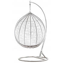 Підвісне крісло-гойдалка кокон Bonro 329 L (біло-сіре), фото 3