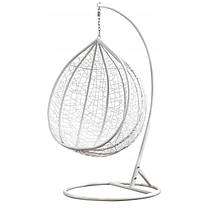 Підвісне крісло-гойдалка кокон Bonro 329 L (біло-сіре), фото 4