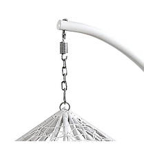 Підвісне крісло-гойдалка кокон Bonro 329 L (біло-сіре), фото 5