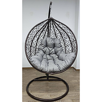 Підвісне крісло-гойдалка кокон Bonro 329 L (коричнево-сірий), фото 3