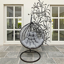 Підвісне крісло-гойдалка кокон Bonro 329 L (коричнево-сірий), фото 4