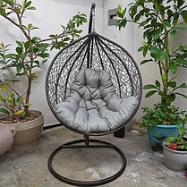 Підвісне крісло-гойдалка кокон Bonro 329 L (коричнево-сірий), фото 5