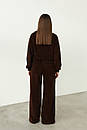Теплий костюм шоколадного кольору із флісу, фото 3