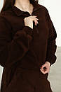 Теплий костюм шоколадного кольору із флісу, фото 7