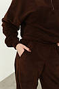 Теплий костюм шоколадного кольору із флісу, фото 9