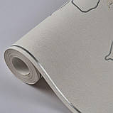 Шпалери вінілові на флізеліні 0.53 × 10.05 м Marburg 57942, бежеві для спальні, вітальні, коридору, фото 2