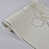 Шпалери вінілові на флізеліні 0.53 × 10.05 м Marburg 57942, бежеві для спальні, вітальні, коридору, фото 3