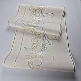 Шпалери вінілові на флізеліні 0.53 × 10.05 м Marburg 57942, бежеві для спальні, вітальні, коридору, фото 5