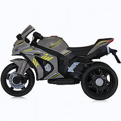 Триколісний дитячий електромотоцикл Bambi M 5806EL-11 — сірий, 6V
