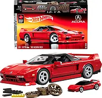 Колекційна машинка-конструктор Mattel Brick Shop Hot Wheels Elite Acura 876 деталей JFT17