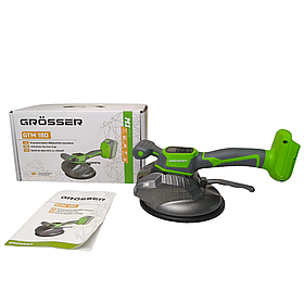 Акумуляторна віброприсоска для плитки Grosser GTM 180 (каркас) 180 мм