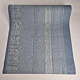 Шпалери вінілові на флізеліні 0.53 × 10.05 м Marburg 58126, сині для спальні, вітальні, кабінету, фото 2