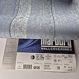Шпалери вінілові на флізеліні 0.53 × 10.05 м Marburg 58126, сині для спальні, вітальні, кабінету, фото 6