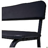 М'яка крамниця зі спинкою Спектр 118 см чорна, фото 5