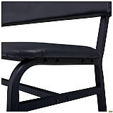 М'яка крамниця зі спинкою Спектр 118 см чорна, фото 6