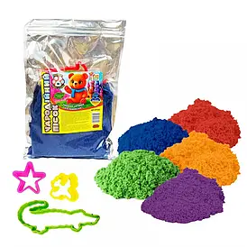 Кінетичний пісок 87135 0.4кг "4FUN Game Club", 3 формочки, ВИДАЄТЬСЯ МІКС ВИДІВ