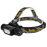 Ліхтар налобний світлодіодний Mächtz MHL-4022 G, акумуляторний ліхтрик, 10 режимів, фото 2