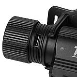 Ліхтар налобний світлодіодний Mächtz MHL-4022 G, акумуляторний ліхтрик, 10 режимів, фото 7