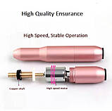 Портативний фрезер-ручка 102 (Золото) для домашнього манікюру, 20 Вт, 20000 об/хв. на USB, фото 6