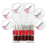 Портативний фрезер SG704 (Золото) на акумуляторі 36 Вт. та 35 000 об. з дисплеєм - для манікюру та педикюру, фото 5