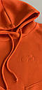 Тепле худі на флісі помаранчевий, фото 2