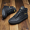 Зимові чоловічі шкіряні черевики, кросівки чорні утеплені з натуральної шкіри на хутрі на зиму для чоловіків, розмір 40-45, фото 4