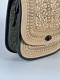 Авторська шкіряна сумка "Дубок" ручної роботи, велика  сумка з натуральної шкіри, фото 8