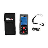 Далекомір лазерний з LCD- дисплеєм (дальність 120м) похибка ±2 мм (живленння від акумулятора 3.7 В 2 АГод) Yato YT-73128, фото 10